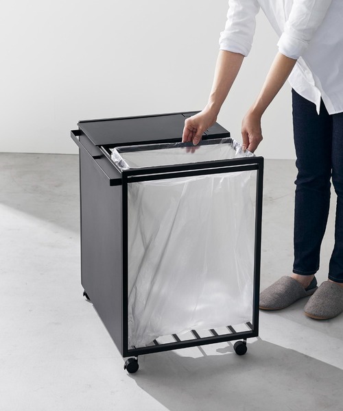 tower ゴミ箱 ダストボックス tower（タワー）蓋付き目隠し分別ダスト