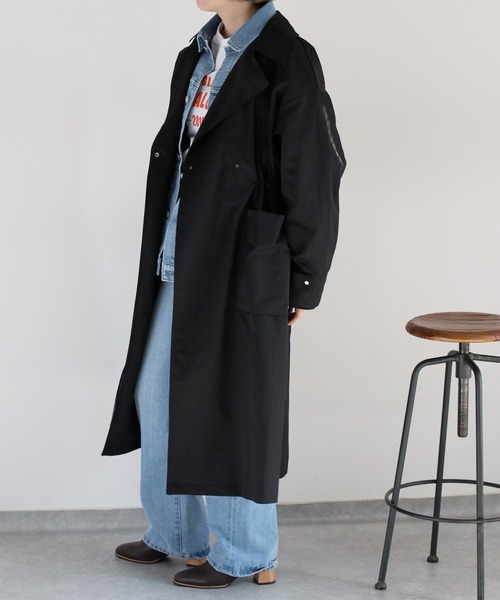 cepo（セポ） トレンチコート コート ビッグポケット＆ギャザー