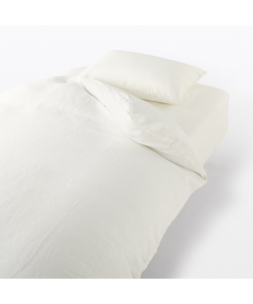 無印良品（MUJI） ベッド 寝具 麻平織 掛ふとんカバー・S 150