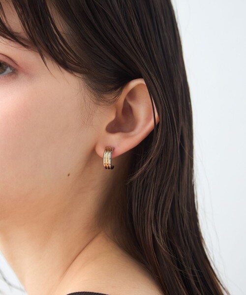 ete（エテ） ピアス 「トリカラー」 フープピアス レディース