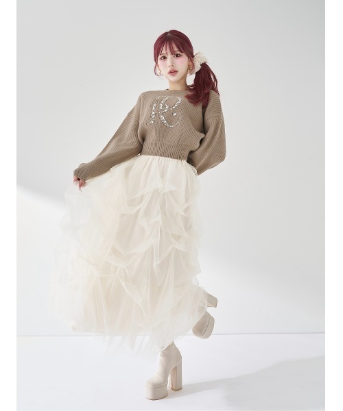 Darich（ダーリッチ） ニット セーター DRビジューボリューム