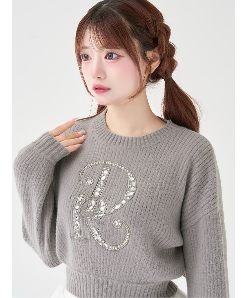 Darich（ダーリッチ） ニット セーター DRビジューボリューム