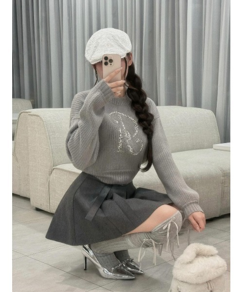 Darich（ダーリッチ） ニット セーター DRビジューボリューム