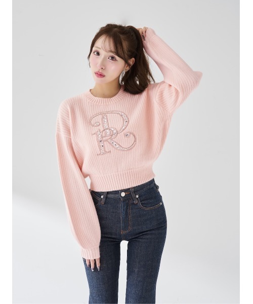 Darich（ダーリッチ） ニット セーター DRビジューボリューム