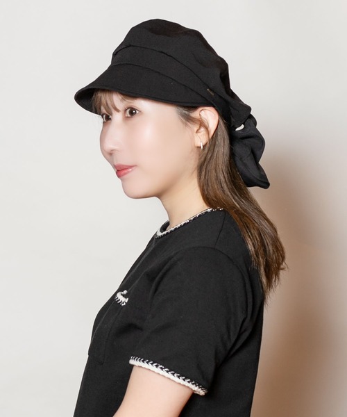 CA4LA（カシラ） 帽子 キャスケット MILA RIBBON CAS レディース