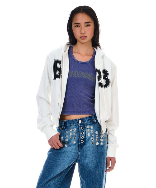 BEEDEN パーカー FRONT LOGO ZIPUP HOODIE レディース : ZOZOTOWN