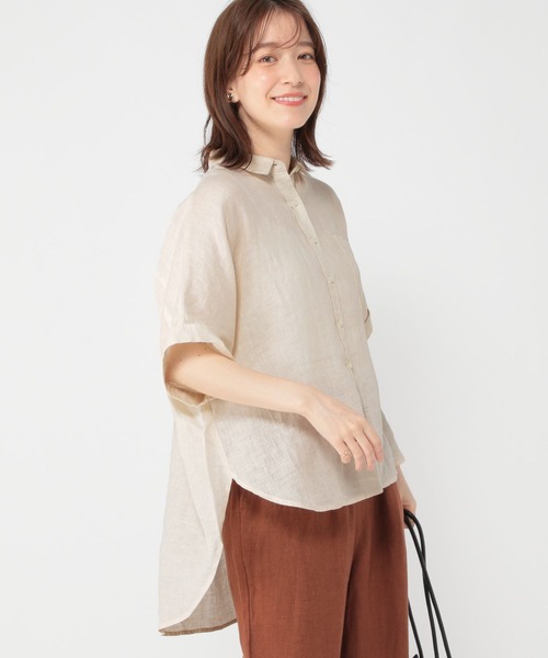 studio CLIP（スタディオクリップ） ブラウス シャツ 「リネン100