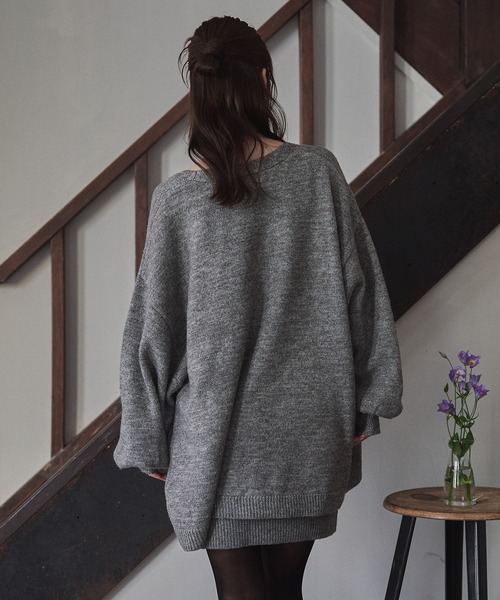 mideal（マイディール） アンサンブル glitter melange knit ensemble