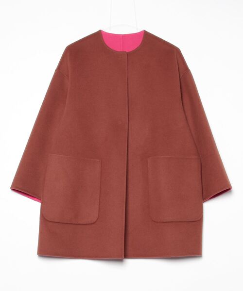 UNITED ARROWS（ユナイテッドアローズ） ノーカラーコート 38 コバルト