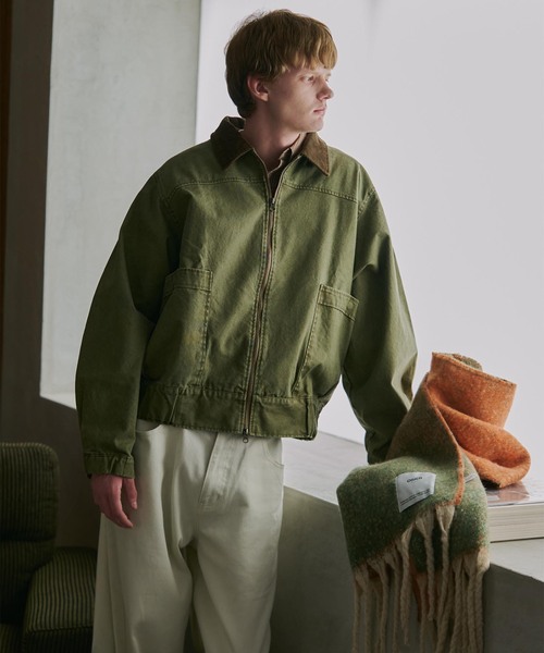 OSKR ミリタリージャケット モッズコート OSKR別注 ジップアップ