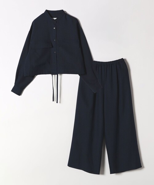 quaranciel セットアップ quaranciel:「洗濯機可能」ポケット シャツ