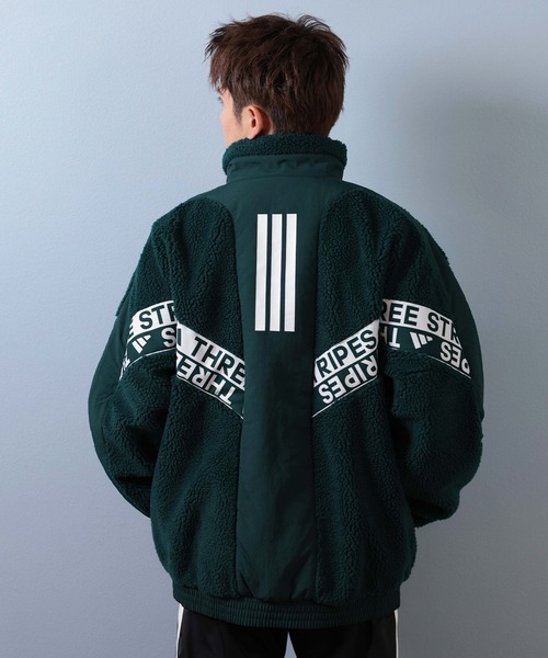 adidas（アディダス） ブルゾン アウター ボアジャケット ルーズ