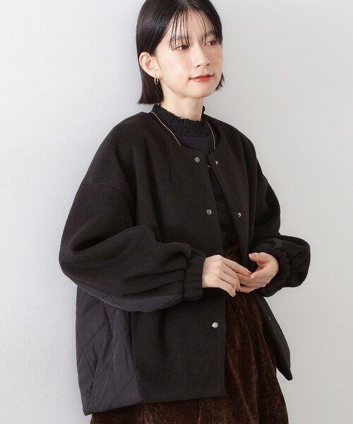 THE SHOP TK ジャケット ノーカラージャケット 前後で印象が変わる