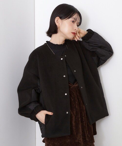 THE SHOP TK ジャケット ノーカラージャケット 前後で印象が変わる