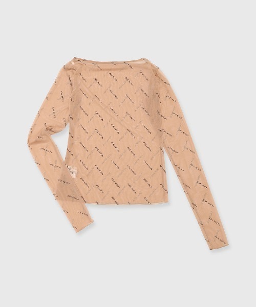 JOSE MOON（ジョゼムーン） tシャツ SHEER MONOGRAM TOPS/シアー
