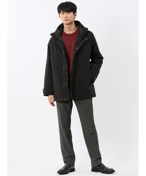 TAKA-Q（タカキュー） ステンカラーコート コート 「3WAY フード脱着