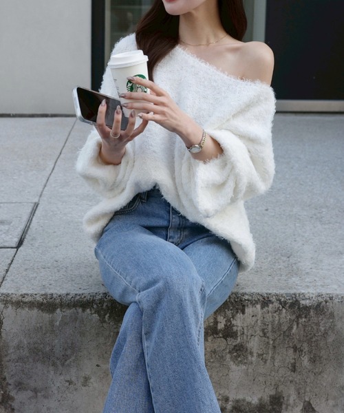 ACYM（アシーム） ニット セーター ミルキーカラーボリュームニット