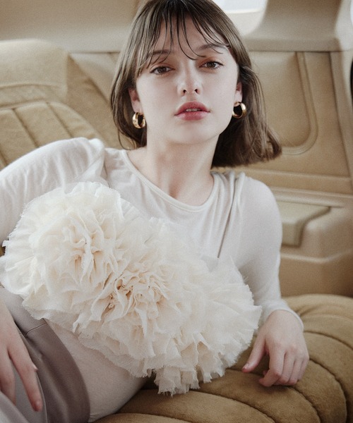 EIMY ISTOIRE（エイミーイストワール） フラワーモチーフトップス