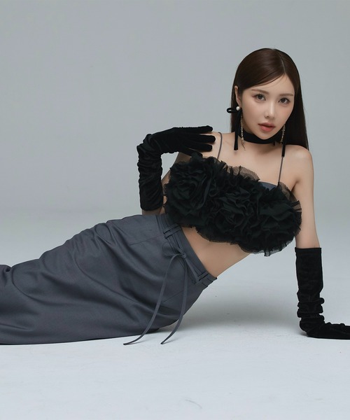 EIMY ISTOIRE（エイミーイストワール） フラワーモチーフトップス