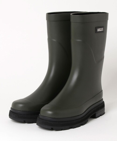 AIGLE（エーグル） 長靴 レインブーツ チャンキーヒール ミッドレイン