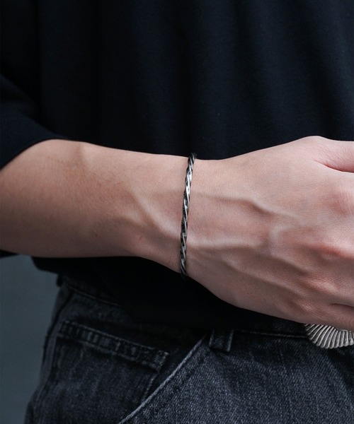 ARROWM バングル スパイラルカーブバングル メンズ レディース