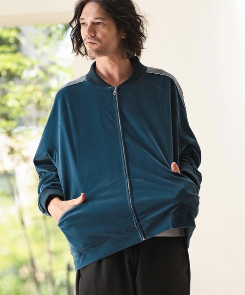 CAMBIO（カンビオ） スカジャン mj10289-ベロアスカジャン メンズ