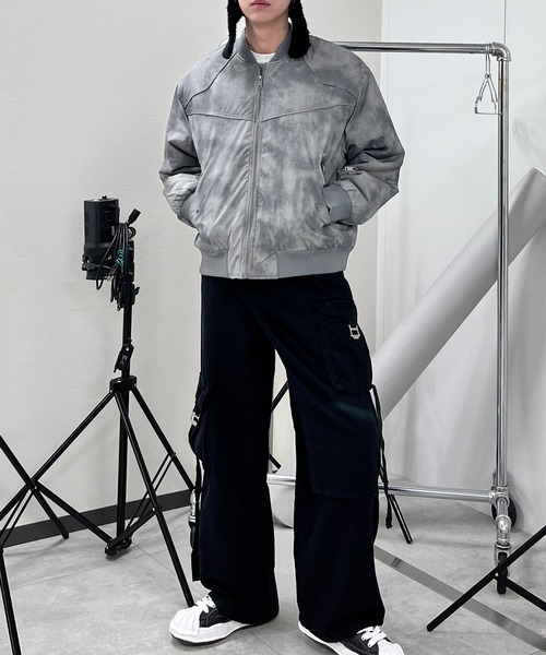 ブルゾン アウター Y2Kボンバージャケット レディース メンズ