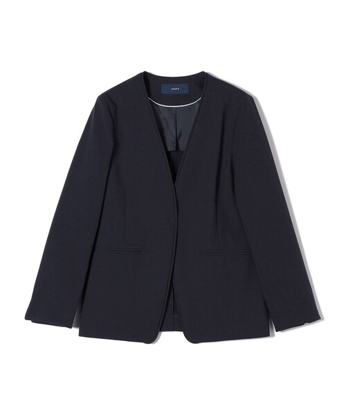 SHIPS（シップス） ジャケット ノーカラージャケット 「手洗い可能