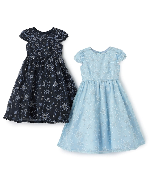 mezzo piano ドレス 発表会 卒園式 入学式 キラキラ星刺しゅうドレス