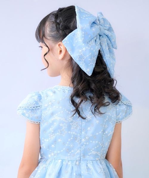 mezzo piano ドレス 発表会 卒園式 入学式 キラキラ星刺しゅうドレス