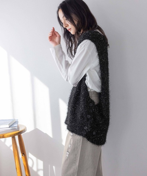 LOWRYS FARM（ローリーズファーム） ニット セーター ラメシャギー