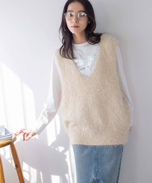 LOWRYS FARM（ローリーズファーム） ニット セーター ラメシャギー