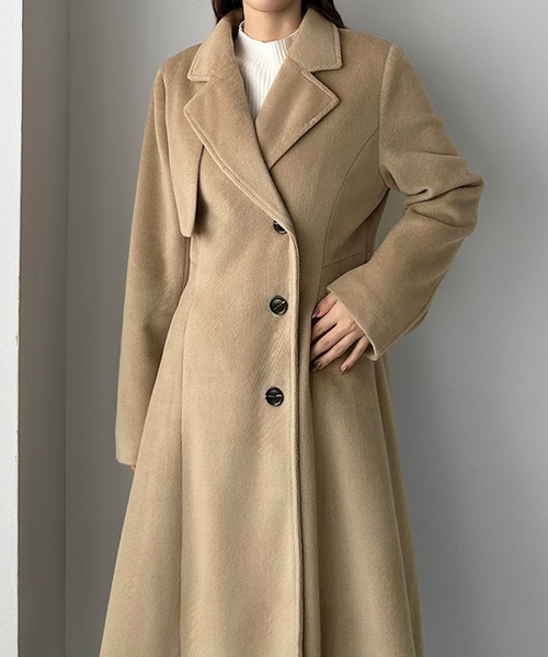 Louere（ルエレ） コート チェスターコート ウエストシェイプフレア
