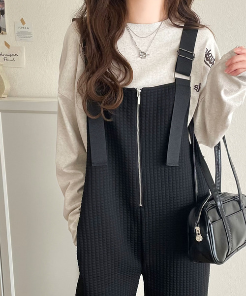 CLANE（クラネ） サロペット オーバーオール CLANE PEPLUM BUSTIER ALL