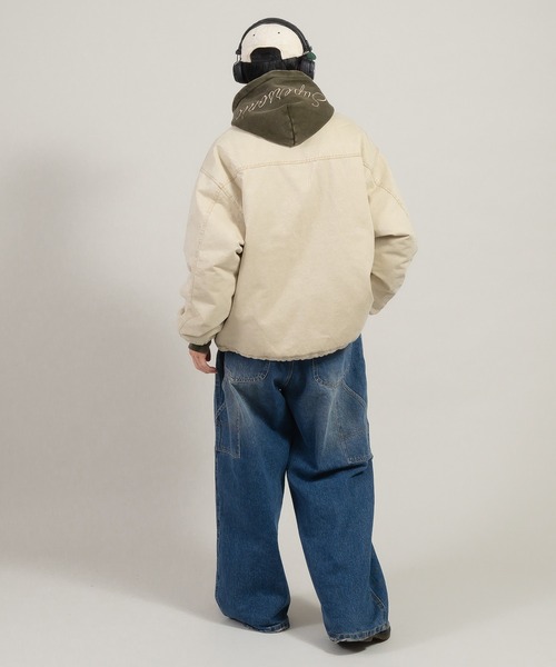 Perushu ブルゾン アウター ダブルジップダックブルゾン メンズ