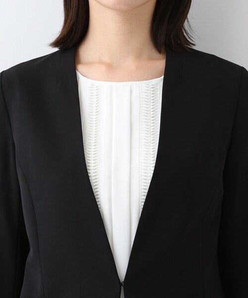 INDIVI（インディヴィ） スーツ 「洗える／UVケア／スーツ」ストレッチ