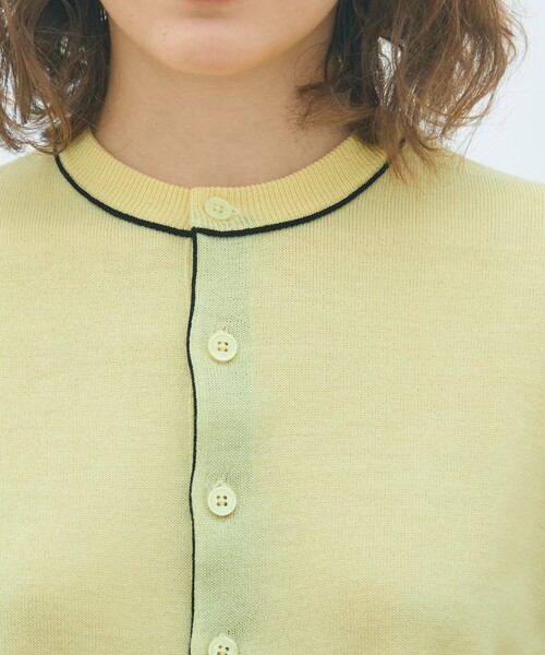 MACPHEE（マカフィー） カーディガン プレーンウール クルーネック