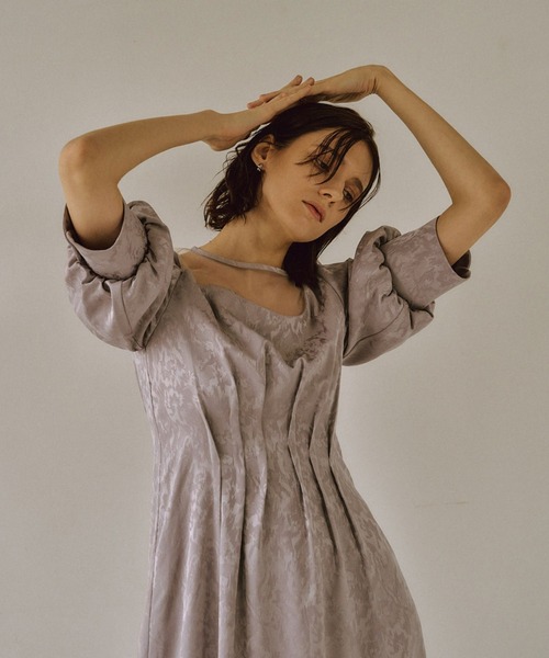 LE'RURE ドレス Meandering waist tuck flare dress : ZOZOTOWN Yahoo