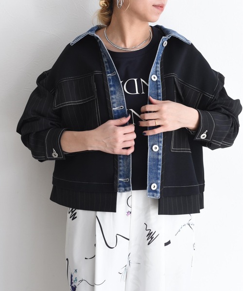 Eimee Law（エイミーロウ） コート アウター デニムトリム ダンボール