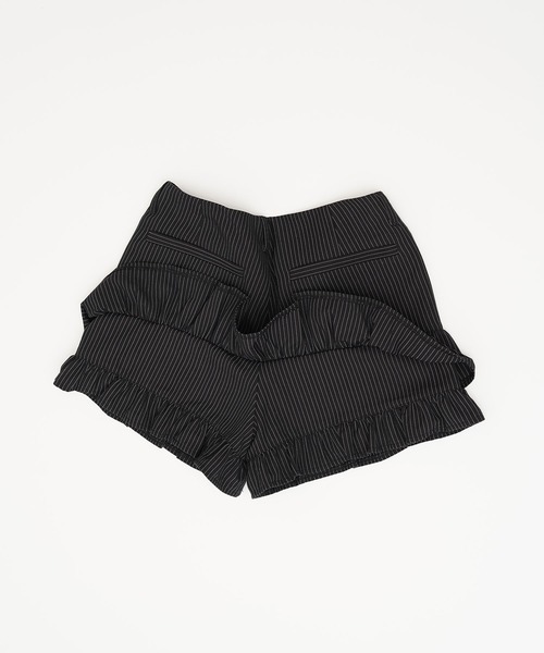 TINA：JOJUN（ティーナジョジュン） パンツ ピンストライプ ティアード