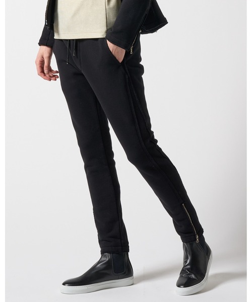 wjk スウェットパンツ ジャージ hem zip seam pants メンズ : ZOZOTOWN