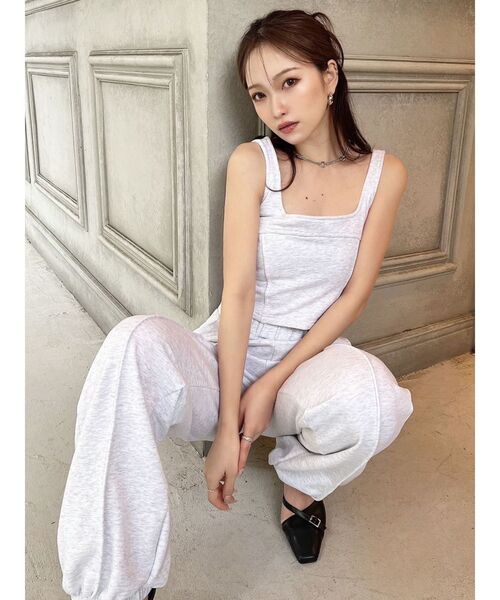 RESEXXY（リゼクシー） タンクトップ ノースリーブ スウェット