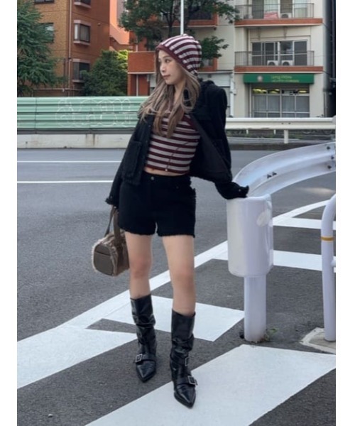 LAGUA GEM（ラグアジェム） パンツ TWEED COMPACT ショートパンツ