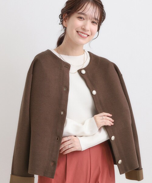 DRESKIP（ドレスキップ） カーディガン ゴールドボタンがアクセント