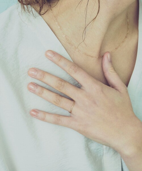 ete（エテ） 指輪 リング 「レイヤード」 K10YG ウェーヴ リング