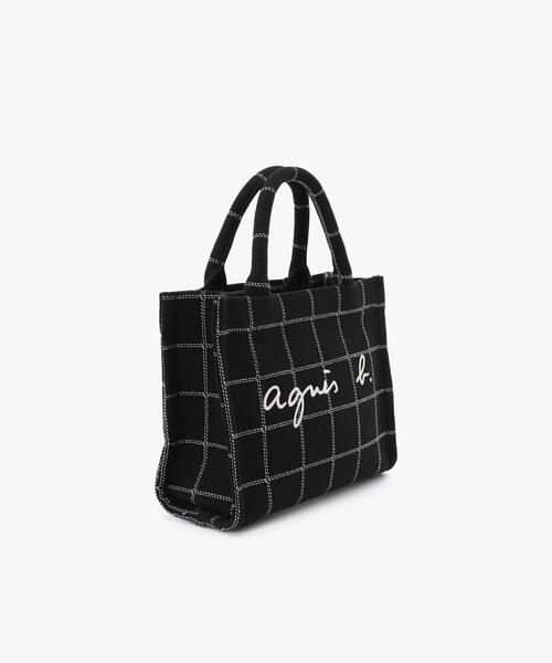 agnes b.（アニエスベー） トートバッグ チェック スモール トート
