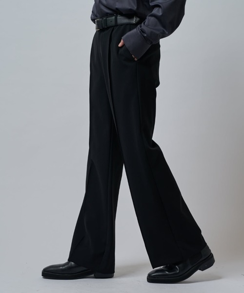 Lui's（ルイス） スラックス ワイドレッグフレアパンツ メンズ
