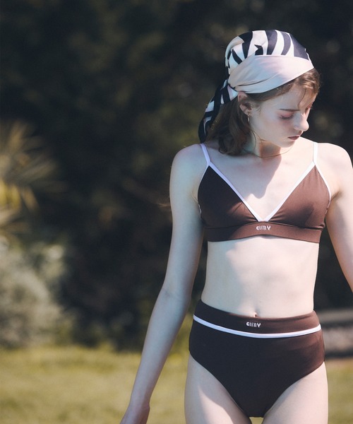 EIMY ISTOIRE（エイミーイストワール） 水着 パイピングロゴビキニ