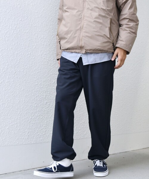 SHIPS any パンツ any:「洗濯機可能」ストレッチ 裏起毛 ウォーム