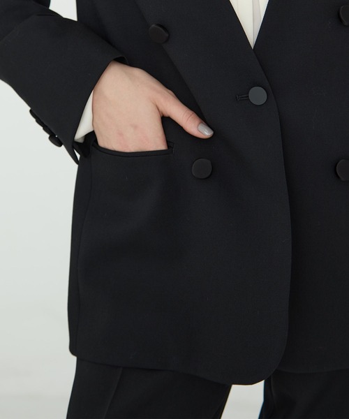 CINOH（チノ） ジャケット ノーカラージャケット レディース